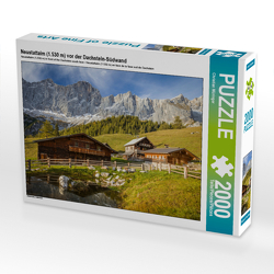 CALVENDO Puzzle Neustattalm (1.530 m) vor der Dachstein-Südwand 2000 Teile Lege-Größe 90 x 67 cm Foto-Puzzle Bild von Christian Müringer