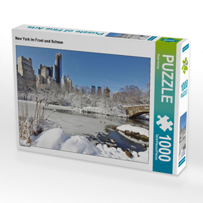 CALVENDO Puzzle New York im Frost und Schnee 1000 Teile Lege-Größe 64 x 48 cm Foto-Puzzle Bild von Rose Hurley