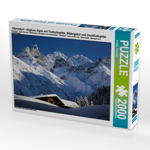 CALVENDO Puzzle Oberstdorf – Allgäuer Alpen mit Trettachspitze, Mädelgabel und Hochfrottspitze 2000 Teile Lege-Größe 90 x 67 cm Foto-Puzzle Bild von Andreas Riedmiller