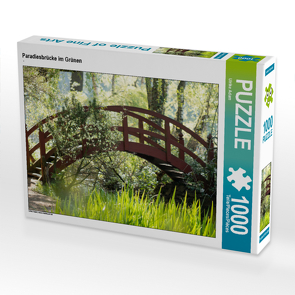 CALVENDO Puzzle Paradiesbrücke im Grünen 1000 Teile Lege-Größe 64 x 48 cm Foto-Puzzle Bild von Ulrike Adam