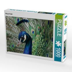 CALVENDO Puzzle Pfauen Profil 1000 Teile Lege-Größe 64 x 48 cm Foto-Puzzle Bild von kattobello