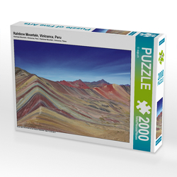 CALVENDO Puzzle Rainbow Mountain, Vinicunca, Peru 2000 Teile Lege-Größe 90 x 67 cm Foto-Puzzle Bild von © viaje.ch