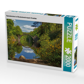 CALVENDO Puzzle Rakotzbrücke im Rhododrendronpark Kromlau 2000 Teile Lege-Größe 90 x 67 cm Foto-Puzzle Bild von N N