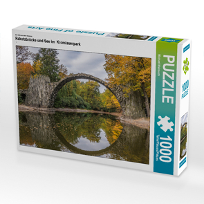 CALVENDO Puzzle Rakotzbrücke und See im Kromlauerpark 1000 Teile Lege-Größe 64 x 48 cm Foto-Puzzle Bild von Michael Weirauch