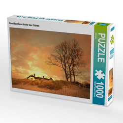 CALVENDO Puzzle Reetdachhaus hinter den Dünen 1000 Teile Lege-Größe 64 x 48 cm Foto-Puzzle Bild von Sarnade