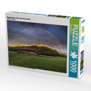 CALVENDO Puzzle Regenbogen über dem Karwendel 1000 Teile Lege-Größe 64 x 48 cm Foto-Puzzle Bild von Martin Wasilewski