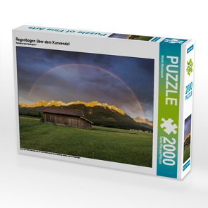 CALVENDO Puzzle Regenbogen über dem Karwendel 2000 Teile Lege-Größe 90 x 67 cm Foto-Puzzle Bild von Martin Wasilewski