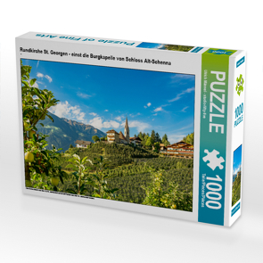 CALVENDO Puzzle Rundkirche St. Georgen – einst die Burgkapelle von Schloss Alt-Schenna 1000 Teile Lege-Größe 64 x 48 cm Foto-Puzzle Bild von Ulrich Männel – studio-fifty-five