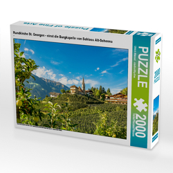 CALVENDO Puzzle Rundkirche St. Georgen – einst die Burgkapelle von Schloss Alt-Schenna 2000 Teile Lege-Größe 90 x 67 cm Foto-Puzzle Bild von Ulrich Männel – studio-fifty-five