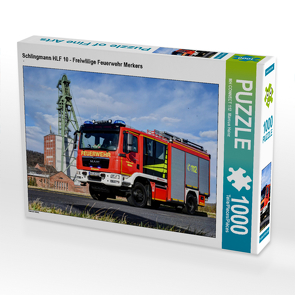 CALVENDO Puzzle Schlingmann HLF 10 – Freiwillige Feuerwehr Merkers 1000 Teile Lege-Größe 64 x 48 cm Foto-Puzzle Bild von MH CONNECT 112 Marcus Heinz