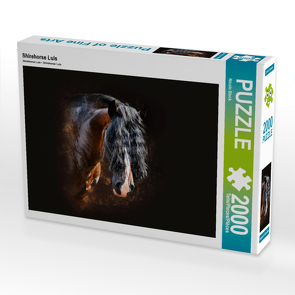 CALVENDO Puzzle Shirehorse Luis 2000 Teile Lege-Größe 90 x 67 cm Foto-Puzzle Bild von Nicole Bleck