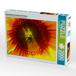 CALVENDO Puzzle Sonnenblumen erleuchten die Herzen 2000 Teile Lege-Größe 90 x 67 cm Foto-Puzzle Bild von Karsten Suppelt