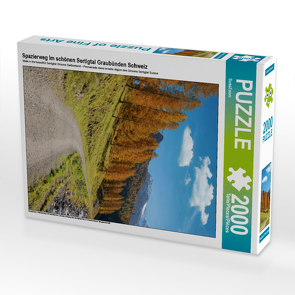 CALVENDO Puzzle Spazierweg im schönen Sertigtal Graubünden Schweiz 2000 Teile Lege-Größe 67 x 90 cm Foto-Puzzle Bild von SusaZoom