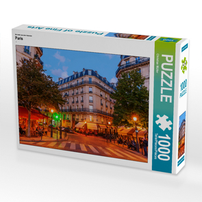 CALVENDO Puzzle Straßenkreuzung auf der Ile Saint Louis in Paris bei Nacht 1000 Teile Lege-Größe 64 x 48 cm Foto-Puzzle Bild von Christian Müller