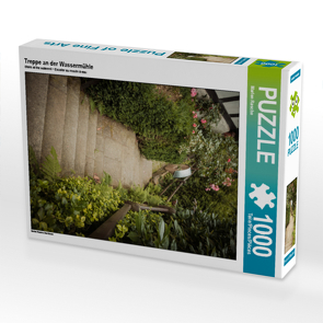 CALVENDO Puzzle Treppe an der Wassermühle 1000 Teile Lege-Größe 48 x 64 cm Foto-Puzzle Bild von Marlen Rasche