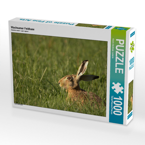 CALVENDO Puzzle Wachsamer Feldhase 1000 Teile Lege-Größe 64 x 48 cm Foto-Puzzle Bild von Kevin Andreas Lederle