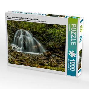 CALVENDO Puzzle Wasserfall bei Oberstdorf 1000 Teile Lege-Größe 64 x 48 cm Foto-Puzzle Bild von Michael Wenk