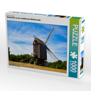 CALVENDO Puzzle Windmühlen an der westfälischen Mühlenstraße 1000 Teile Lege-Größe 64 x 48 cm Foto-Puzzle Bild von N N