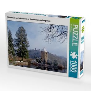 CALVENDO Puzzle Winterhauch am Schlossteich in Weinheim an der Bergstraße 1000 Teile Lege-Größe 64 x 48 cm Foto-Puzzle Bild von Ilona Andersen von Andersen,  Ilona