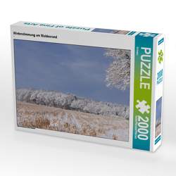 CALVENDO Puzzle Winterstimmung am Waldesrand 2000 Teile Lege-Größe 90 x 67 cm Foto-Puzzle Bild von Schwan