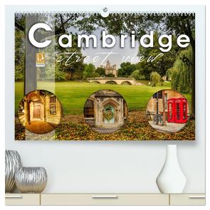 Cambridge street view (hochwertiger Premium Wandkalender 2024 DIN A2 quer), Kunstdruck in Hochglanz von Schöb,  Monika