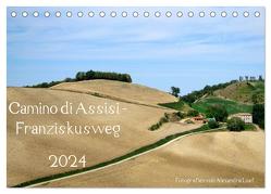 Camino di Assisi – Franziskusweg (Tischkalender 2024 DIN A5 quer), CALVENDO Monatskalender von Luef,  Alexandra