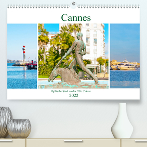 Cannes – idyllische Stadt an der Côte d’Azur (Premium, hochwertiger DIN A2 Wandkalender 2022, Kunstdruck in Hochglanz) von Schwarze,  Nina