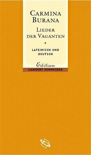 Carmina Burana von Düchting,  Reinhard, Laistner,  Ludwig