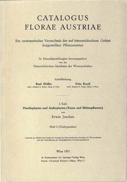 Catalogus Florae Austriae / Catalogus Florae Austriae. Ein systematisches Verzeichnis aller auf österreichischem Gebiet festgestellten Pflanzenarten von Janchen,  Erwin