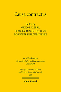 Causa contractus von Albers,  Gregor, Patti,  Francesco Paolo, Perrouin-Verbe,  Dorothée