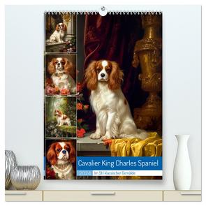 Cavalier King Charles Spaniel (hochwertiger Premium Wandkalender 2024 DIN A2 hoch), Kunstdruck in Hochglanz von Gierok-Latniak,  Steffen