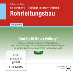 Fit durch PIT – Prüfungs-Intensiv-Training Rohrleitungsbau von Röder,  Birgit, Röder,  Lutz