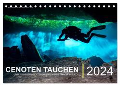 Cenoten Tauchen (Tischkalender 2024 DIN A5 quer), CALVENDO Monatskalender von Hubo - feel4nature,  Christian