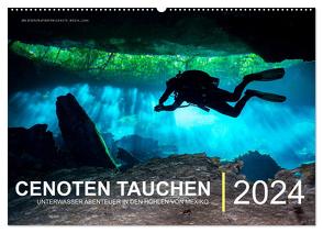 Cenoten Tauchen (Wandkalender 2024 DIN A2 quer), CALVENDO Monatskalender von Hubo - feel4nature,  Christian