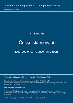 České stupňování von Marvan,  Jirí