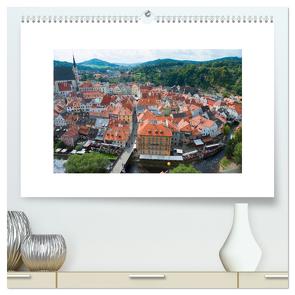 Ceský Krumlov – Böhmisch Krumau (hochwertiger Premium Wandkalender 2024 DIN A2 quer), Kunstdruck in Hochglanz von Scholz,  Frauke