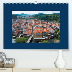 Český Krumlov – Böhmisch Krumau (Premium, hochwertiger DIN A2 Wandkalender 2023, Kunstdruck in Hochglanz) von Scholz,  Frauke