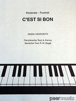 C’est si bon von Betti,  Henri, Peermusic