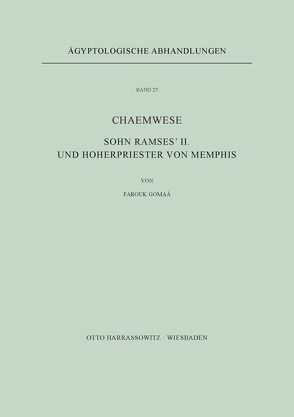 Chaemwese, Sohn Ramses‘ II. und Hoherpriester von Memphis von Gomaà,  Farouk