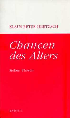 Chancen des Alters von Hertzsch,  Klaus P