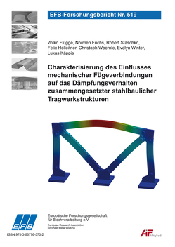 Charakterisierung des Einflusses mechanischer Fügeverbindungen auf das Dämpfungsverhalten zusammengesetzter stahlbaulicher Tragwerkstrukturen von Flügge,  Wilko, Fuchs,  Normen, Holleitner,  Felix, Kappis,  Lukas, Staschko,  Robert, Winter,  Evelyn, Woernle,  Christoph