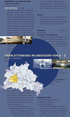 Charlottenburg-Wilmersdorf von A bis Z von Nitsch,  Ute