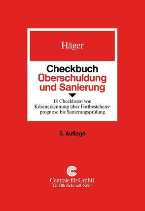 Checkbuch Überschuldung und Sanierung von Häger,  Michael