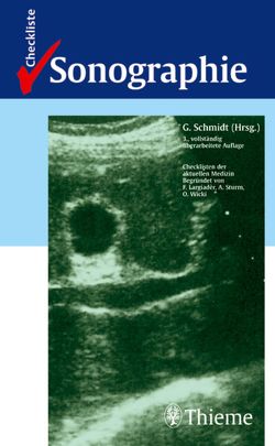 Checkliste Sonographie von Beuscher-Willems,  Barbara, Brügmann,  Ludwig, Görg,  Christian, Grebe,  Thomas, Schmidt,  Günter