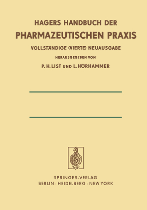 Chemikalien und Drogen Teil C: T–Z von Hörhammer,  Ludwig, List,  Paul Heinz