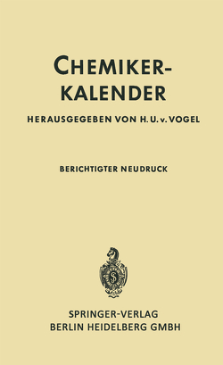 Chemiker-Kalender von von Vogel,  Hans Ulrich