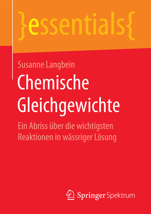 Chemische Gleichgewichte von Langbein,  Susanne