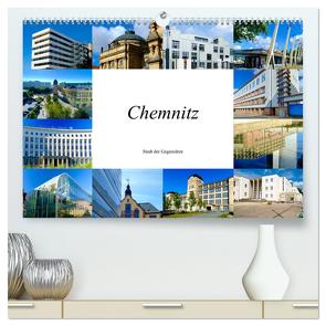 Chemnitz – Stadt der Gegensätze (hochwertiger Premium Wandkalender 2024 DIN A2 quer), Kunstdruck in Hochglanz von W. Lambrecht,  Markus