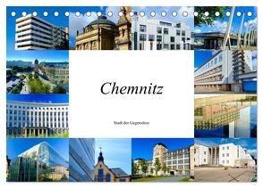 Chemnitz – Stadt der Gegensätze (Tischkalender 2024 DIN A5 quer), CALVENDO Monatskalender von W. Lambrecht,  Markus