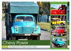 CHEVY POWER – Amerikanische Pickup Trucks in Kuba (Wandkalender 2024 DIN A3 quer), CALVENDO Monatskalender von von Loewis of Menar,  Henning